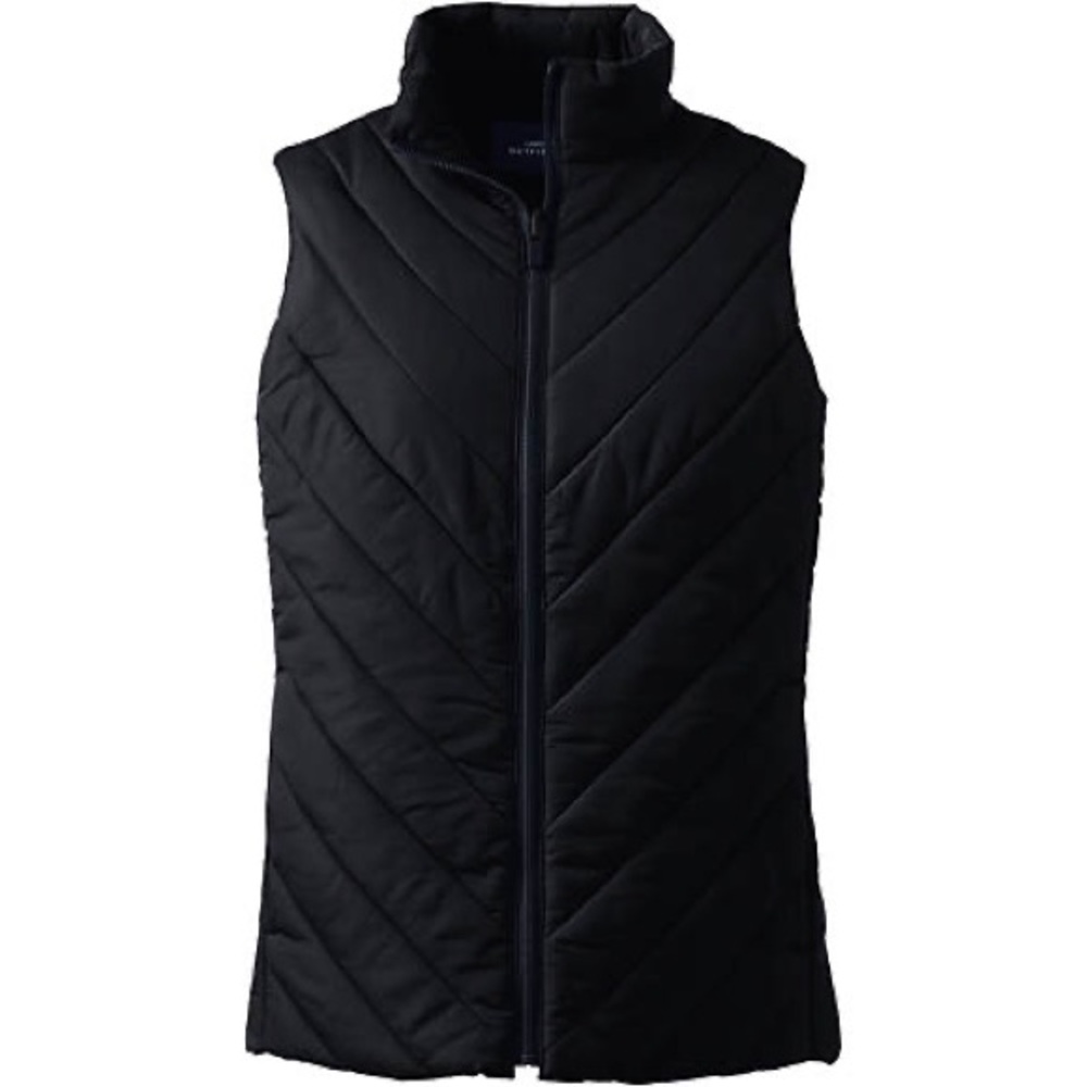 Lands’ End | Black Insulated Vest (EUC)